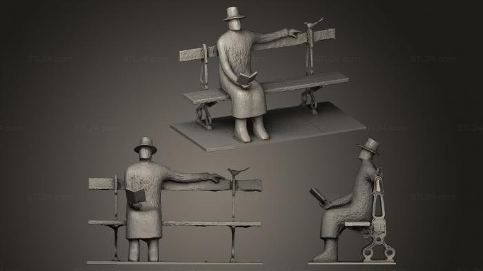Miscellaneous figurines and statues (La lecture, STKR_0250) 3D models for cnc
